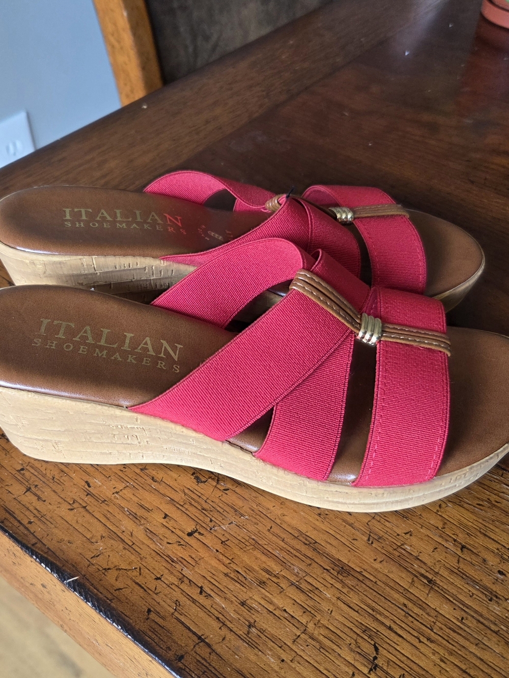 Italian Shoemakers platform wedge sandals